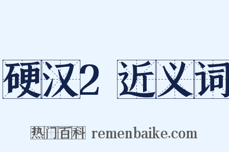硬汉2近义词是什么意思的图片